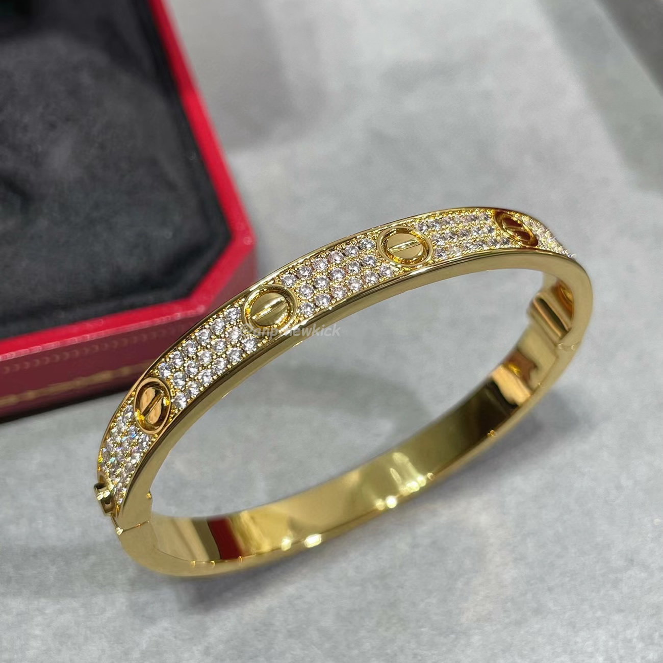 Cartier Bracelet Wide Version Full Sky Star Gold Rose Gold Platinum (6) - newkick.app